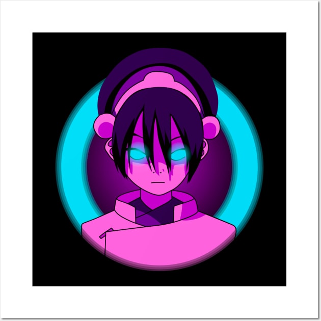 Toph Beifong Neon Wall Art by tovuyovi.art